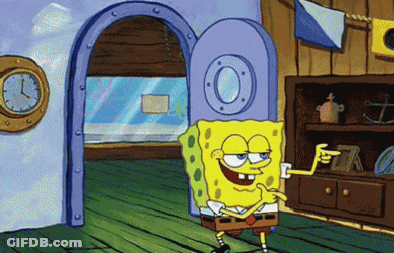 SpongeBob Just When I Thought I Was Out GIF