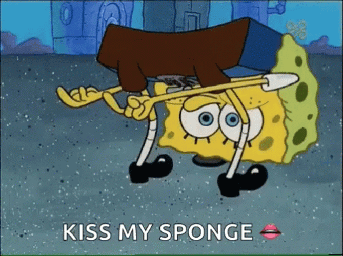 SpongeBob Kiss My Sponge GIF