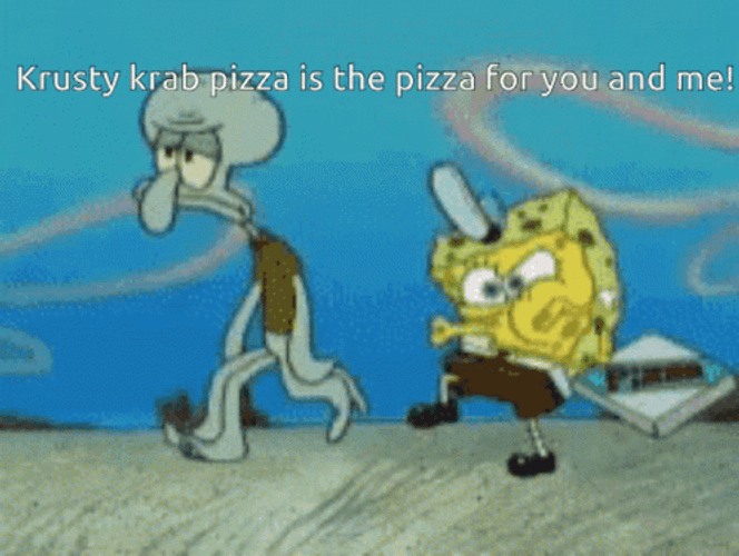 SpongeBob Krusty Krab Pizza GIF