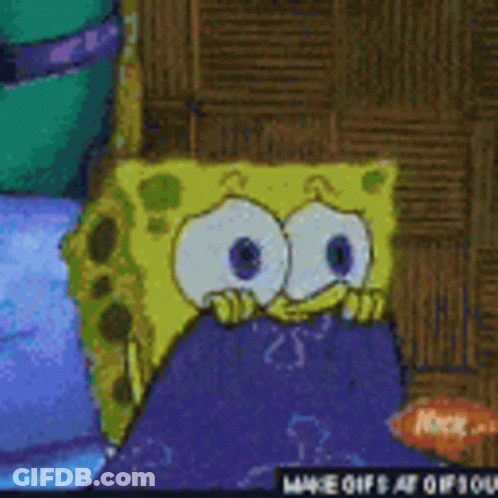 SpongeBob Laying On Bed GIF