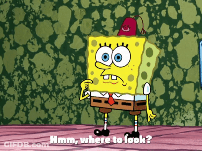 SpongeBob Looking For Something GIF