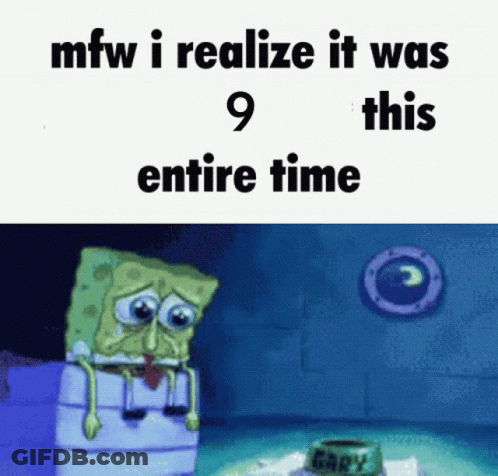 SpongeBob Meme MFW I Realize It Was This Entire Time GIF