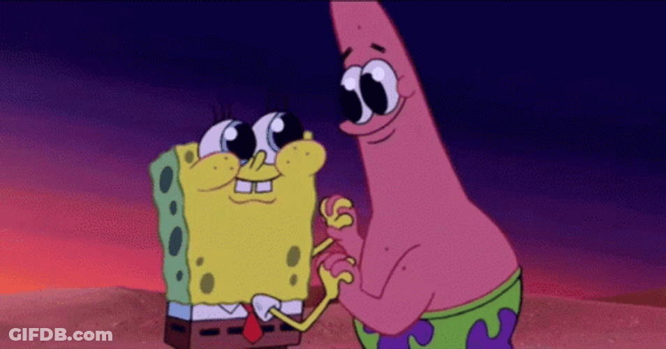 Spongebob Meme Patrick Cute Eyes Wow GIF