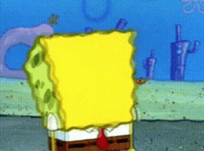 Spongebob Meme Sad Crying Tears Scared Run GIF