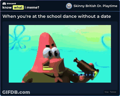 Spongebob Meme Skinny British Dr Playtime GIF