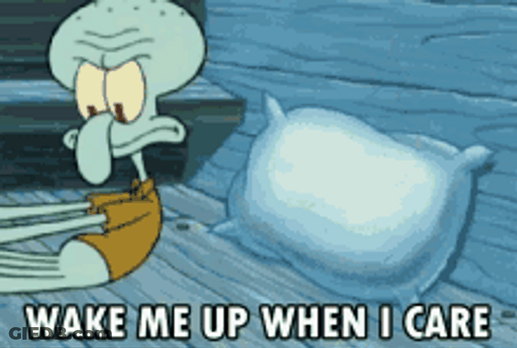 Spongebob Meme Squidward Wake Me Up GIF