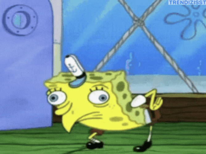 Spongebob Mocking Reverse GIF