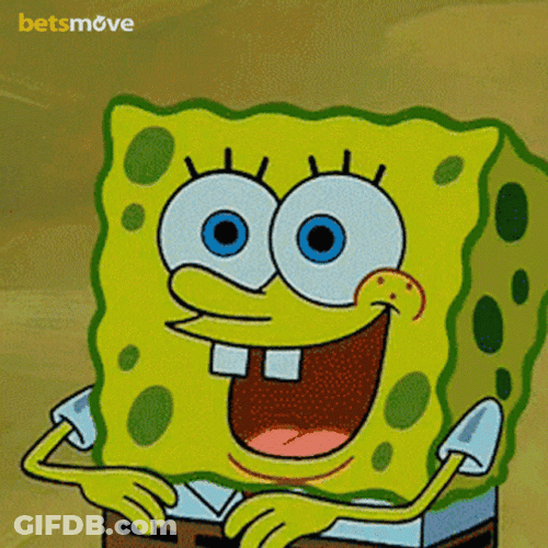 Spongebob Mocking Spreading Rainbow GIF