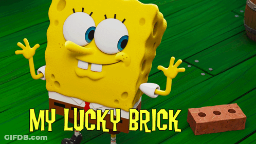 SpongeBob My Lucky Brick GIF
