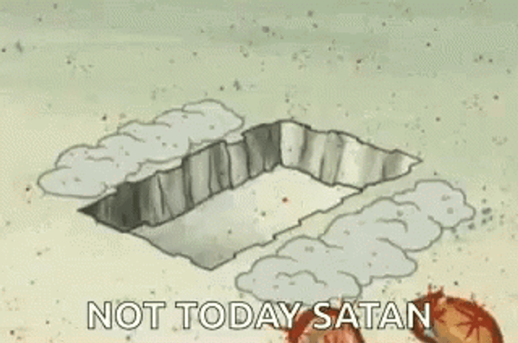 Spongebob Nope Not Today Satan GIF