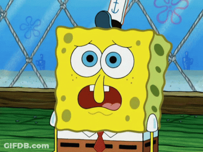 SpongeBob Not Like This Moment GIF