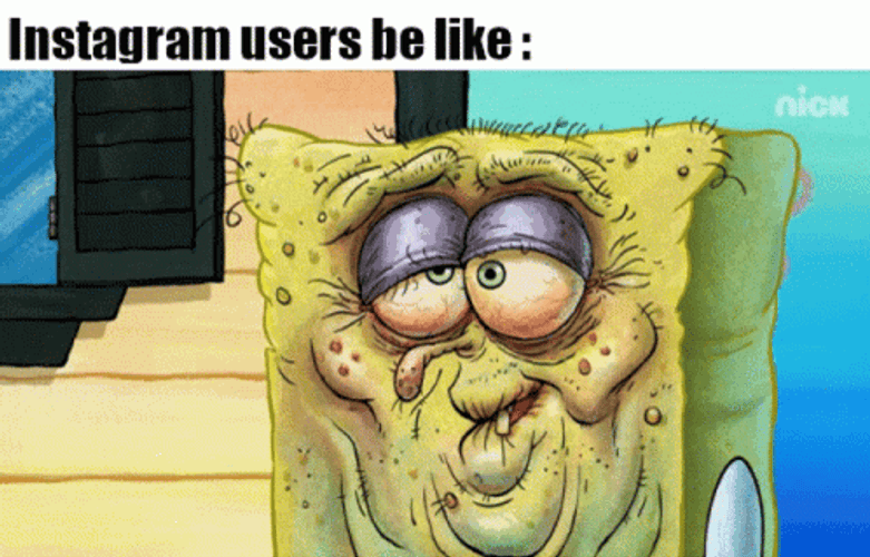 Spongebob On Instagram Meme GIF