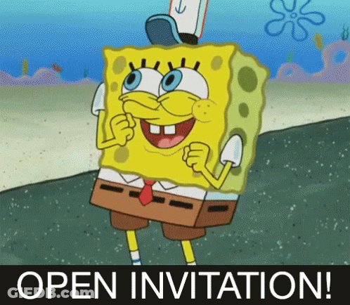 SpongeBob Open Invitation GIF