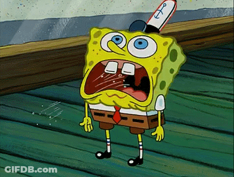 Spongebob Open Mouth Anchor Hat GIF