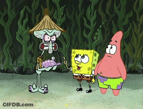 SpongeBob Patrick And Squidward GIF