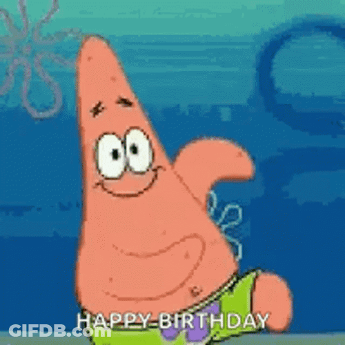 Spongebob Patrick Dance Happy Birthday GIF