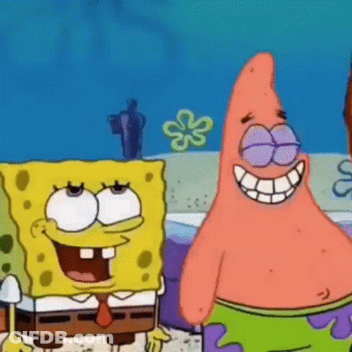 Spongebob Patrick Mocking Rolling Eyes GIF