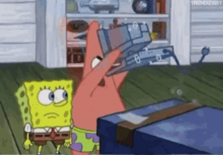 SpongeBob Patrick PC Smash GIF