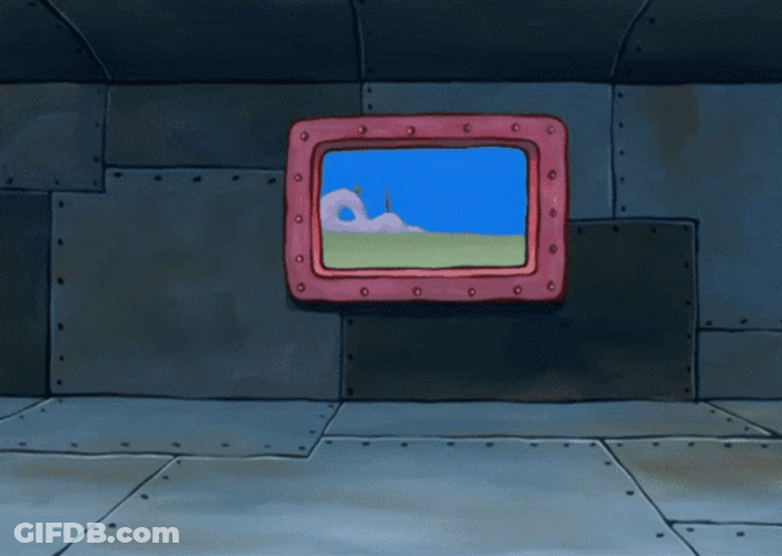SpongeBob Patrick Running Terrified GIF