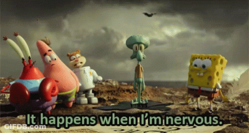 SpongeBob Patrick Squidward On Rocky Beach GIF