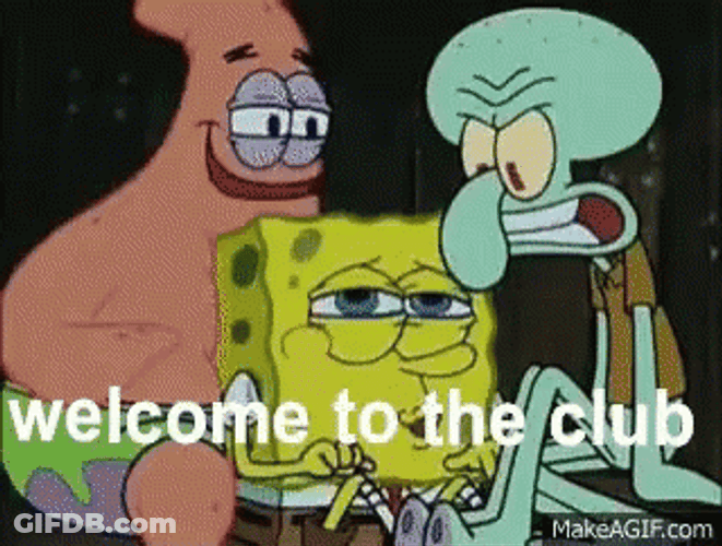 Spongebob Patrick Squidward Welcome To The Dark Side GIF