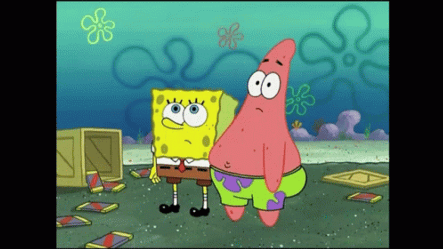 Spongebob Patrick Star Chocolate Fell In Pocket GIF