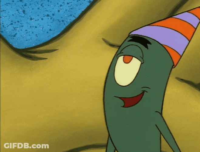 Spongebob Plankton Birthday Cake GIF
