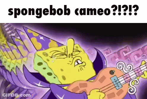 SpongeBob Playing Guitar Cameo GIF