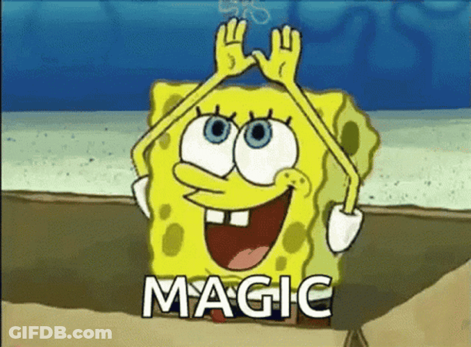 SpongeBob Rainbow Magic Meme GIF