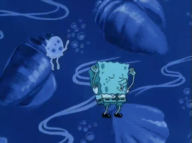 SpongeBob Rave Dance Party GIF