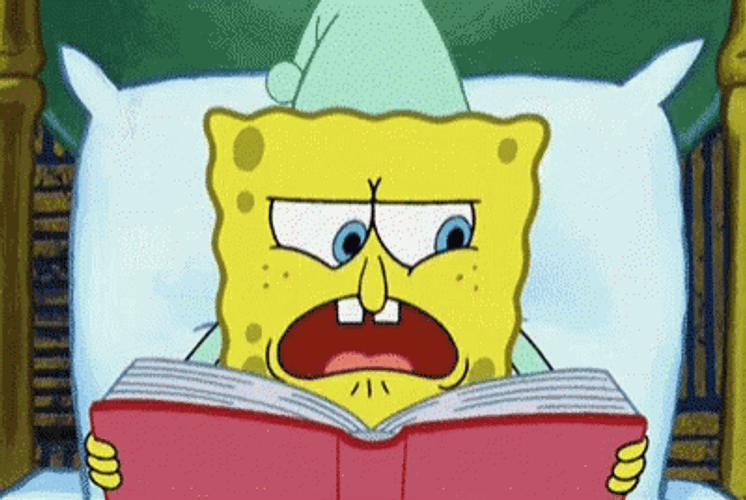 Spongebob Reading A Book GIF