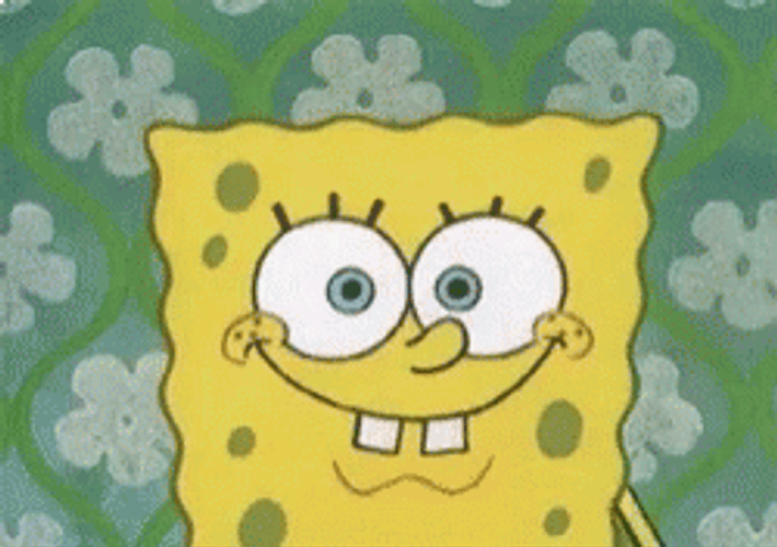 Spongebob Removing His Eyelashes GIF
