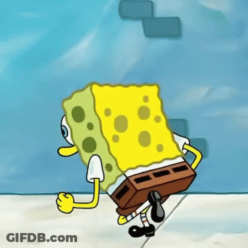 Spongebob Running Meme GIF