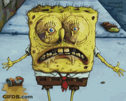 SpongeBob Sad Face GIF