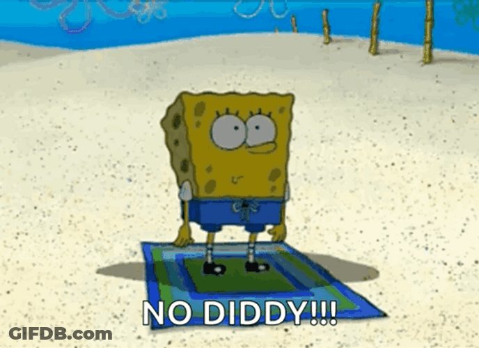 Spongebob Said No P Diddy Meme GIF