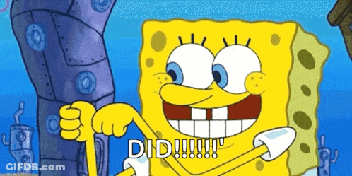 SpongeBob Saying Did Holding Pencil GIF