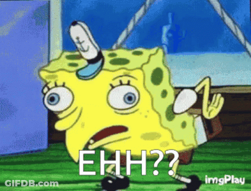 SpongeBob Saying Ehh GIF