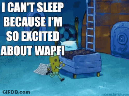 SpongeBob Saying I Can't Sleep Because Excited About Waffle GIF