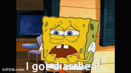 SpongeBob Saying I Got Diarrhea GIF