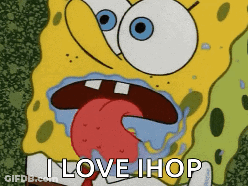 SpongeBob Saying I Love IHOP GIF