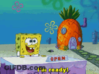SpongeBob Saying I'm Ready I'm Ready GIF