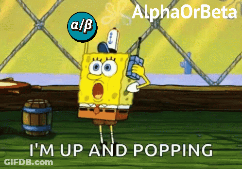 SpongeBob Saying Im Up And Popping On Phone GIF