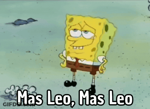 SpongeBob Saying Mas Leo GIF