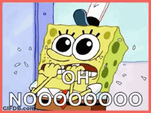 SpongeBob Saying Oh With Mouth Open GIF