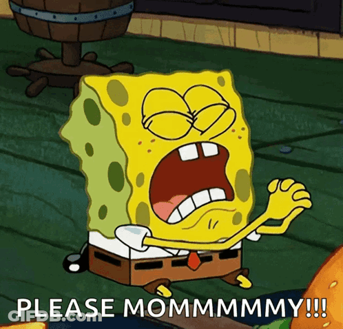 SpongeBob Saying Please Mommy GIF