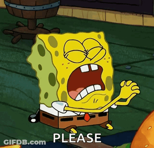 SpongeBob Saying Please GIF
