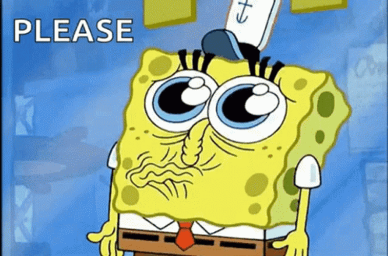 SpongeBob Saying Please GIF