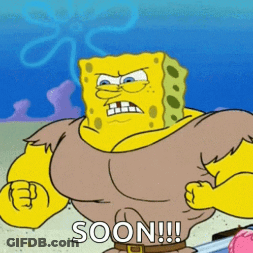 Spongebob Saying Soon With Sword GIF