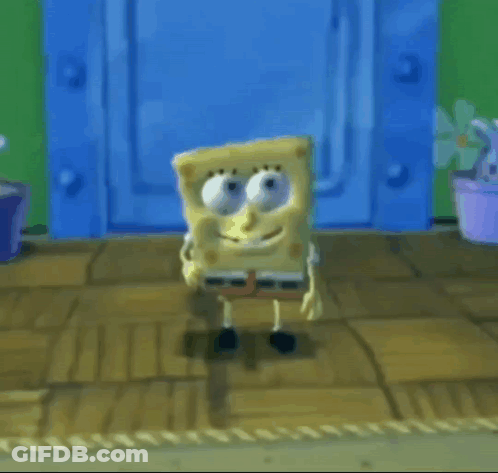 Spongebob Saying Yes In Front Of Toilet GIF