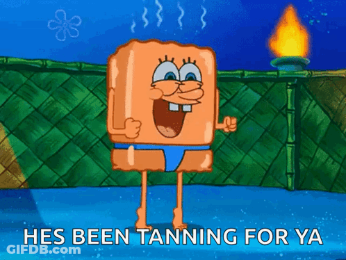 SpongeBob Says Been Tanning GIF